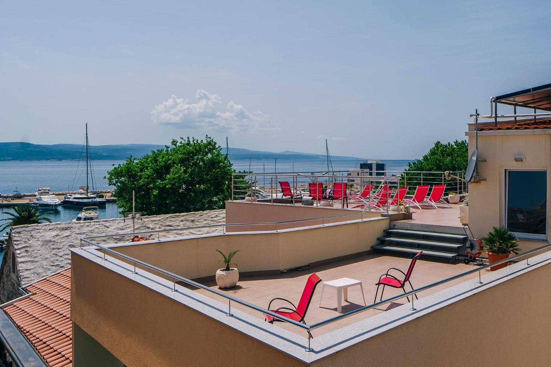 Ferienwohnung Luxur Centar With Sea View Terrace Baška Voda Exterior foto